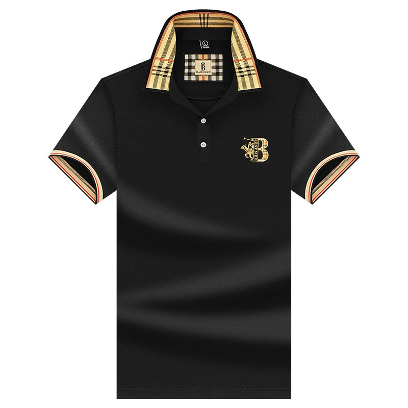 Summer silk polo for leisure, oversize