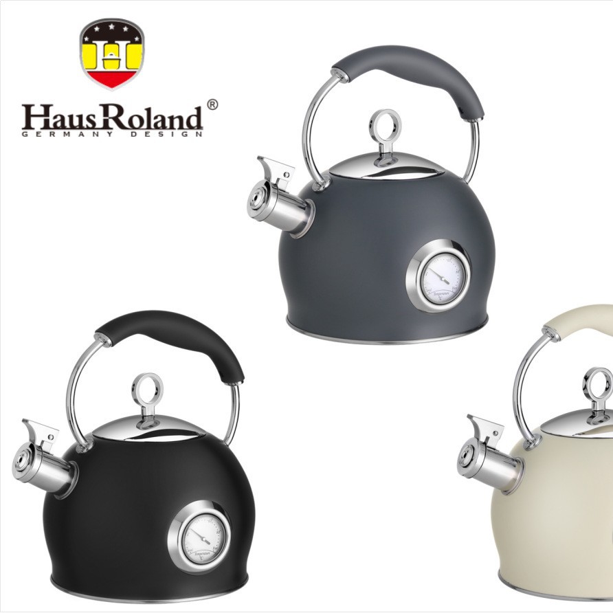 Hausroland nuevo hervidor de sonido de acero inoxidable transfronterizo para llama abierta de gas hervidor de exportación 3L en stock