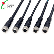 m8传感器接头连接器 2针3针4针5针6针8针机器人线束防水连接器