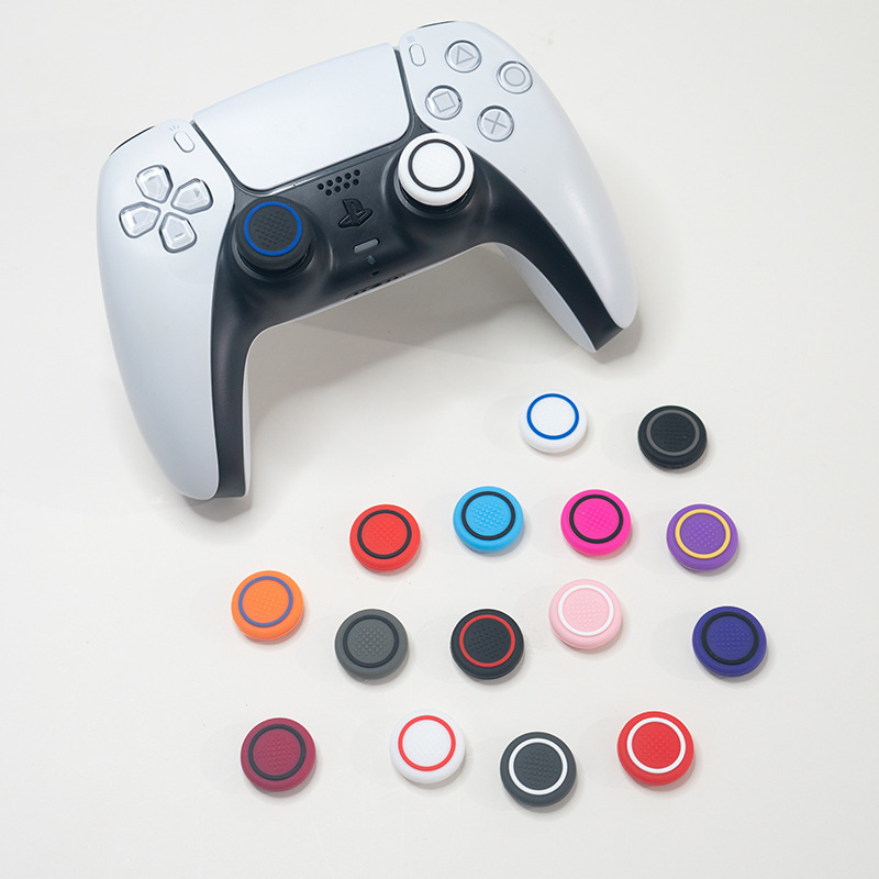 Bulk Ps5 Joystick Caps Xbx Ps4 Joystick Caps Mushroom Head Silicone Caps Dual-Color Universal Game Controller Buttons