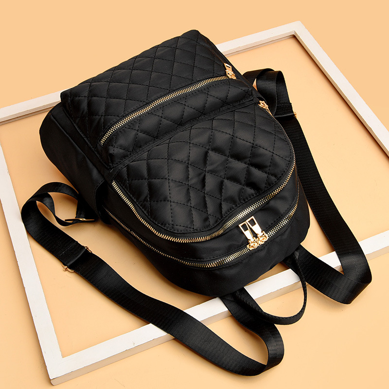 Mochila de tela Oxford Cruz-frontera 2023 moda retro diamante bordado hilo mochila de las mujeres de todo partido mochila casual