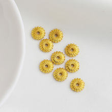 沙金包金保色8mm南瓜隔片 瓜纹编绳串珠隔珠饰品配件 diy手工材料