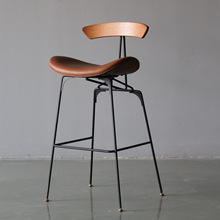 网红设计咖啡奶茶店吧台椅北欧loft高吧椅子工业风铁艺蚂蚁酒吧椅