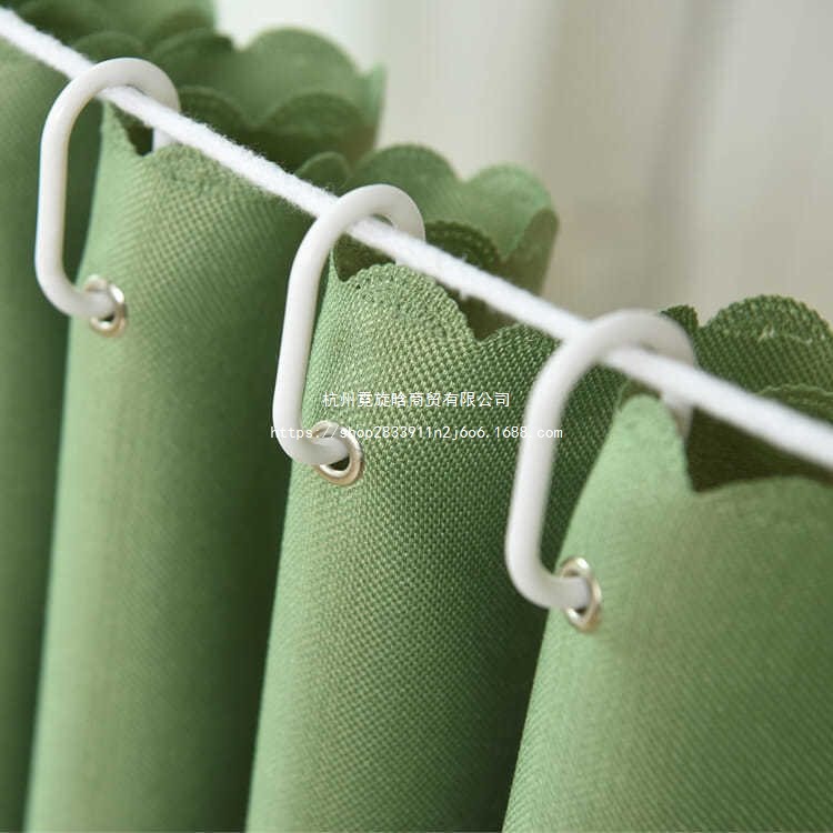 Bed Curtain Physical Cotton and Linen Bedroom Blackout Cloth Thickened Upper Bunk Curtain College Students Pure Color Lower Bunk Dormitory Bed Curtain for Men and Women