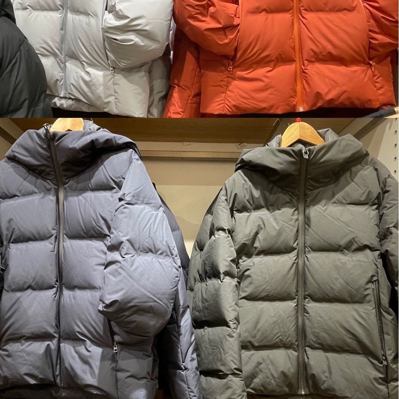 U 2023 New Autumn and Winter Seamless down Men's Pure Color Hooded down Jacket (3D down Jacket 459624