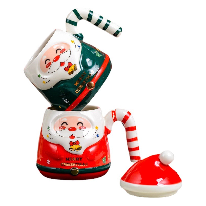 Taza de Navidad transfronteriza Taza de Navidad Regalo de Navidad Taza de cerámica Regalo DE AGUA DE Santa Claus