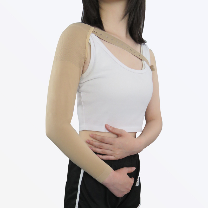 Ventas directas transfronterizas de la fábrica con cordón linfa clasificación médico brazo guardia recortada tejido elástico transpirable en stock