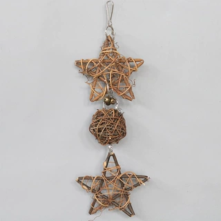 藤球藤星树藤鸟玩具 益智啃咬鹦鹉玩具 鸟笼用品 鸟笼装饰配件W26