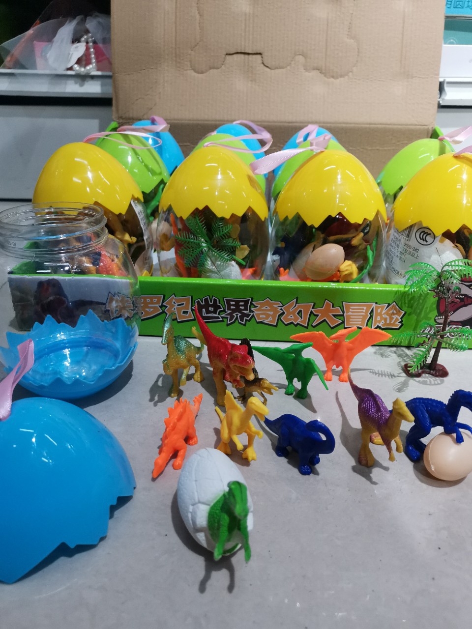 Shenlong Dinosaur Funny Egg Model Soft Glue Mini Toy Children Boys Wholesale Supermarket Gift Mother and Child
