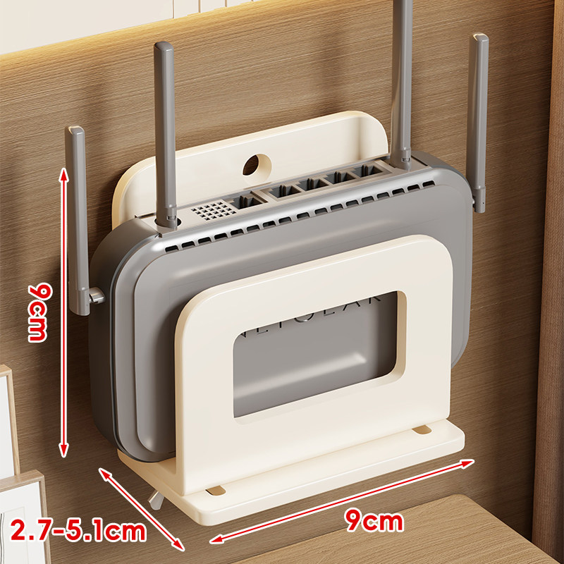 Estante de Almacenamiento para Router y Decodificador, Retráctil, Sin Perforación, para Pared