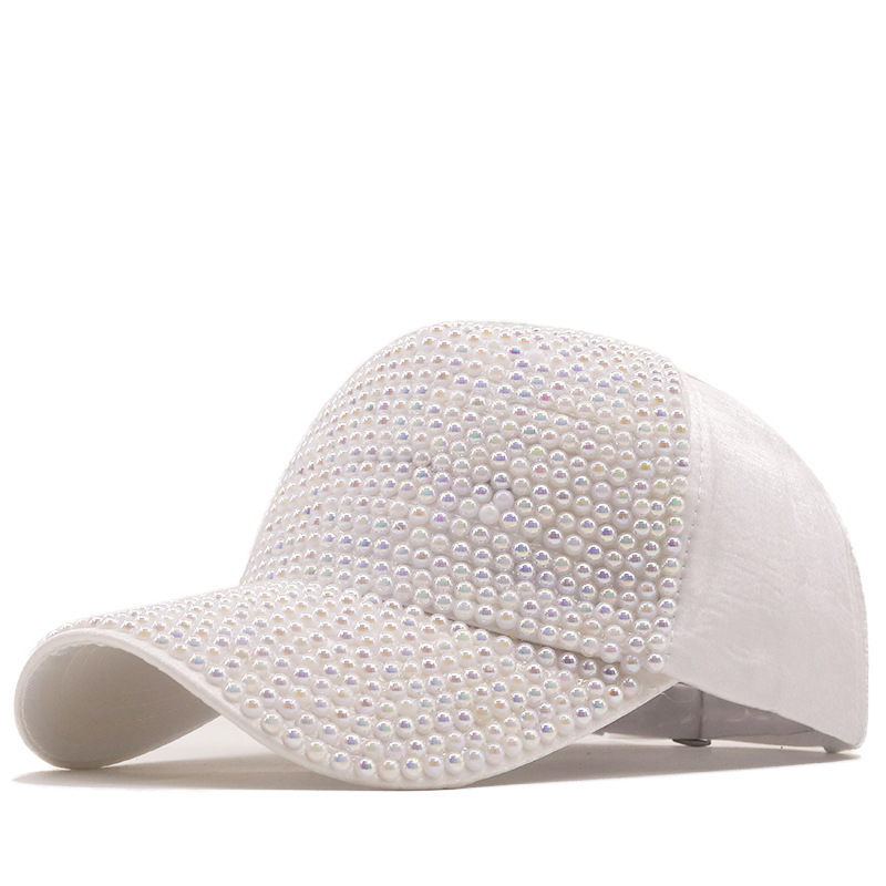 Fashion Colorful Pearl Baseball Cap Wholesale Nihaojewelry display picture 5