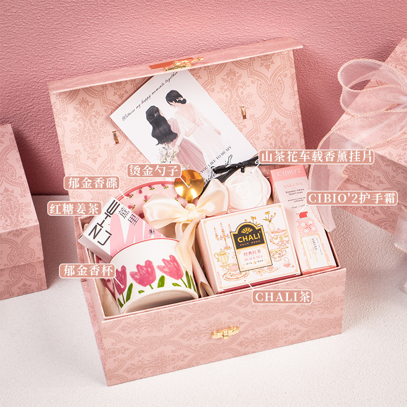 女性のブライズメイドの結婚式の記念品、親友への高級で実用的なギフト、ニッチな高級結婚披露宴のお返しギフト、ポータブルギフトボックス|undefined