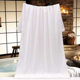 批发酒店浴巾纯棉平织美容院用铺床成人男女吸水速干不掉毛