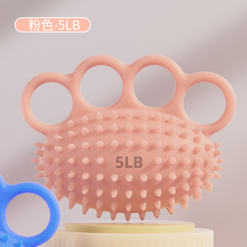Suministro directo de silicona de cuatro dedos Bola de erizo Masaje de recuperación de la fuerza de la mano Bola de agarre anti-caída Bola de entrenamiento de rehabilitación
