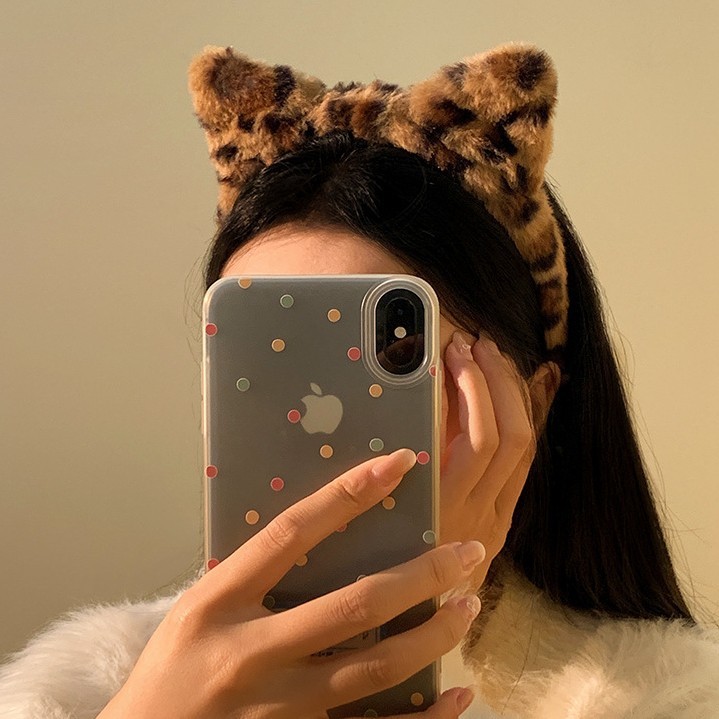 可爱毛绒猫耳朵发箍女款秋季洗脸头箍2025新款不勒头压发发卡头饰|undefined