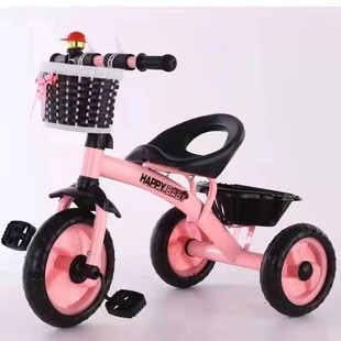 Manufacturers supply children's tricycle bicycle can sit and ride function trolley pedal tricycle stroller