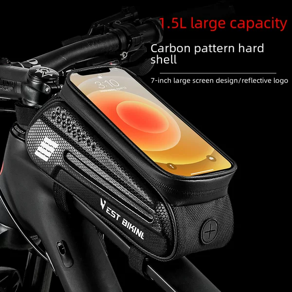 West Rider Bicycle Upper Tube Bag Hard Shell Front Beam Bag Mountain Road Bike Mobile Phone Touch Screen Saddle Bag Riding Equipment