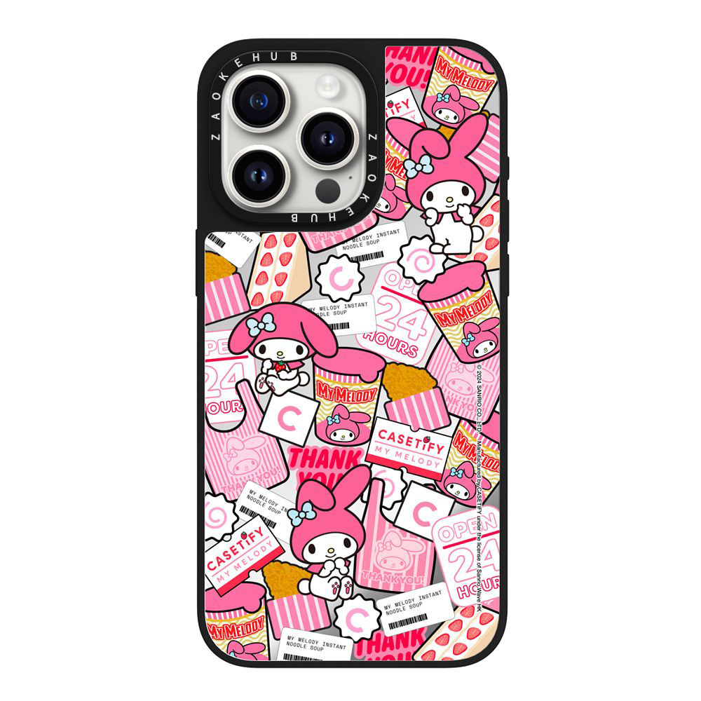산리오 마이멜로디 거울 자석 아이폰 케이스 iPhone 16 Pro Max 15 14 하드 케이스