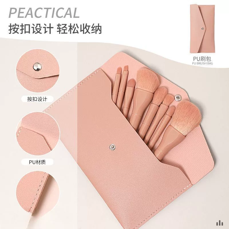 Brush, soft face blush, loose powder, eye shadow, highlighter, full set, for beginners