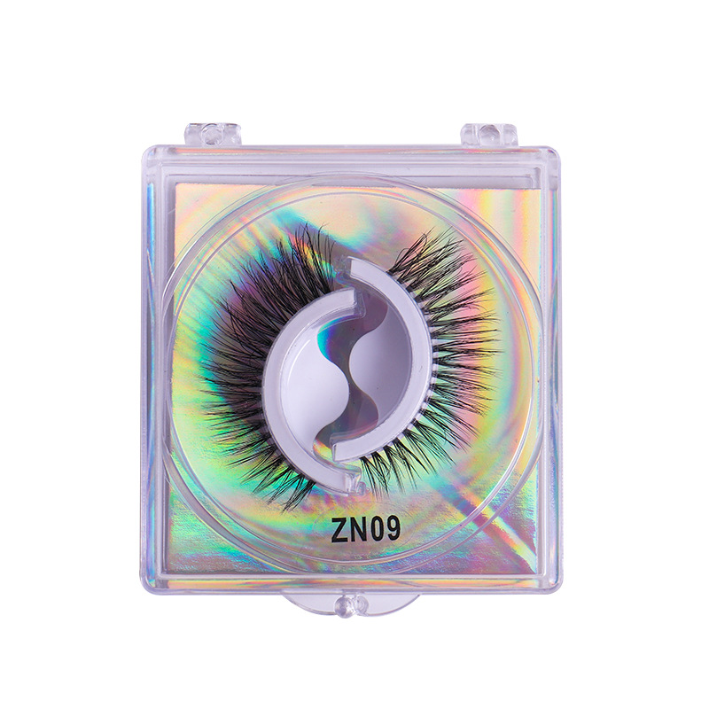 Venta caliente transfronteriza sin pegamento autoadhesivo pestañas postizas reutilizables pestañas perezosas pestañas rizadas naturales al por mayor