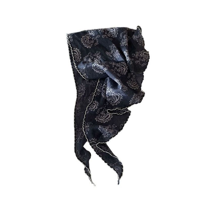 Paquete de pañuelo de mujer retrógrado toalla triangular japonesa y coreana toalla de muñeca accesorios para el cabello protector de cuello bufandas de protección solar