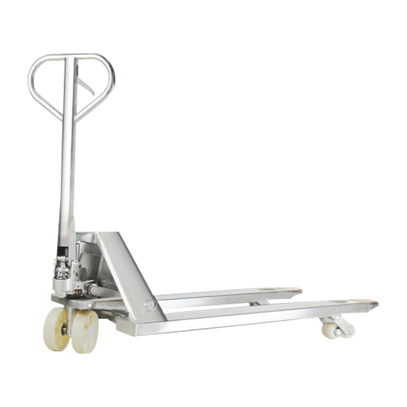 Fábrica de alimentos y medicamentos, almacenamiento en frío, productos acuáticos, paletas hidráulicas manuales de acero inoxidable 304, carretillas elevadoras galvanizadas