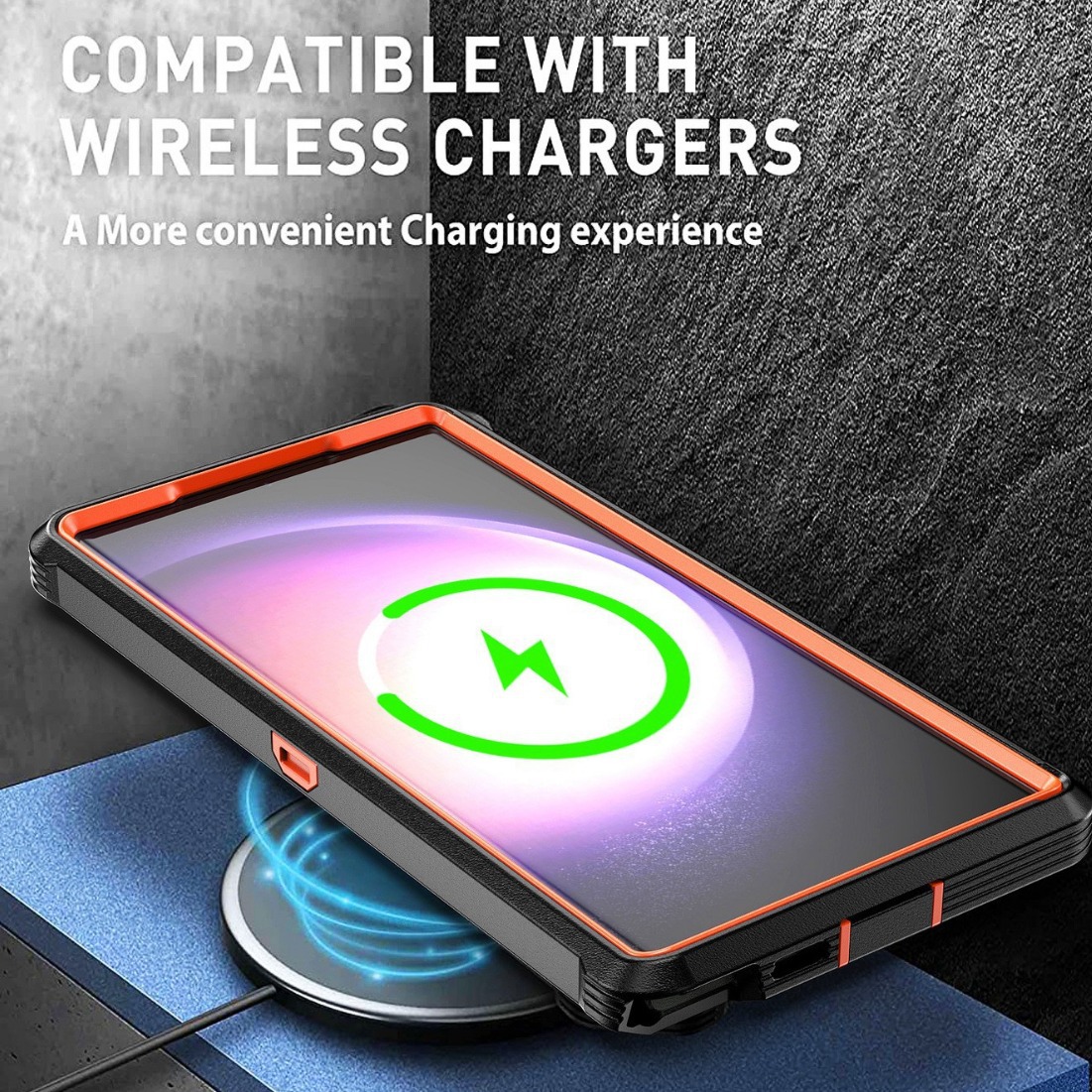 Three proof robot third-generation suitable for Samsung Ultra phone case S23 Pro back clip bracket 2-in-1_voghion.com