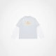 AC distressed worn fake two-piece letter printed long sleeve loose casual all-match T-shirt for men and women