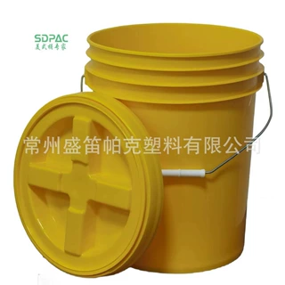 20L美式塑料桶洗车桶全新手柄设计 定制LOGO透明黑透可看样