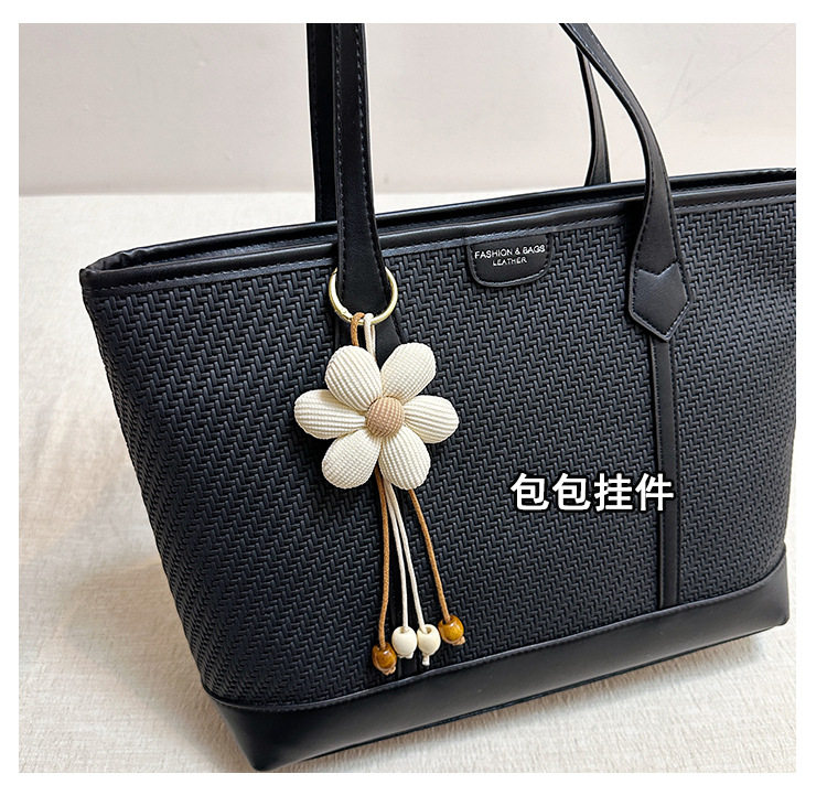 Túi tote nữ cỡ lớn phối màu , túi đeo vai kẹp nách đựng nhiều đồ — Kaki không có mặt dây chuyền, Màu cà phê Không có mặt dây chuyền, Màu nâu vàng không có mặt dây chuyền, Trắng không có mặt dây chuyền chi tiết 15