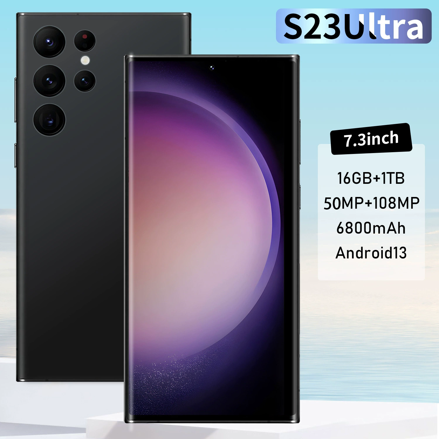 Новый мобильный телефон S23 Ultra с большим экраном, смартфон 16+1ТБ, прямые поставки от производителя