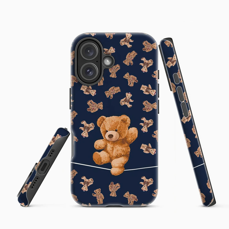 Directly from the Manufacturer, Cartoon Teddy Bear iPhone 13/14Promax Phone Case, Iphone17Pm Cute Protective Case