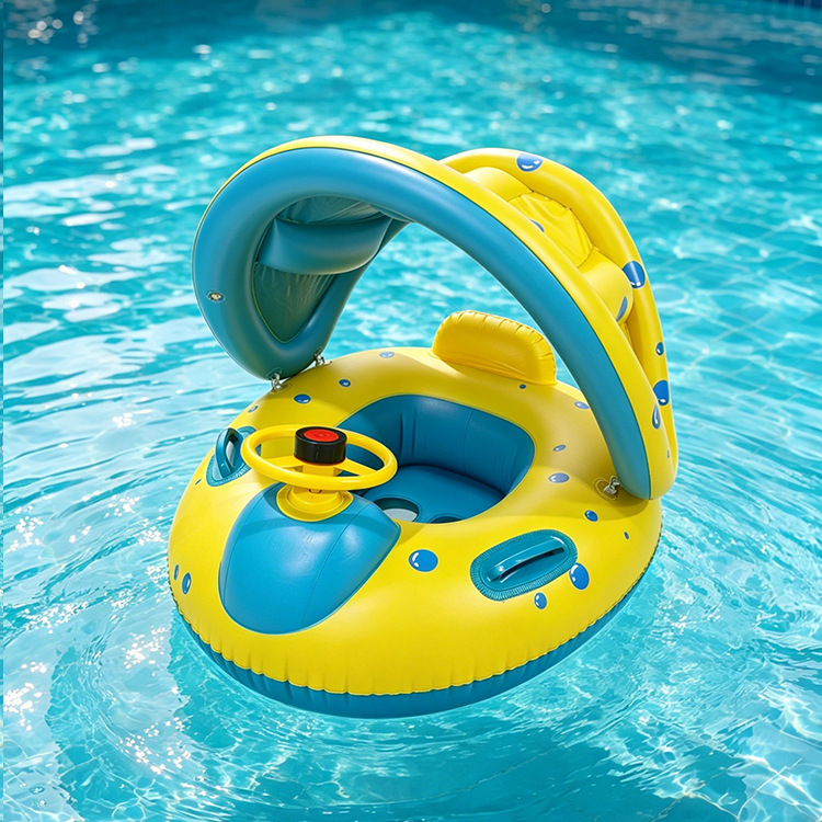 Anillo de natación infláble para niños pequeños barcos de agua para bebés embarcaciones de agua engrosado PVC asiento de niños PVC ecológico image 28