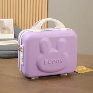 14 Inch Cartoon Mini Suitcase Makeup Case Small Suitcase Accompanying Gift Password Suitcase Storage Cosmetic Bag
