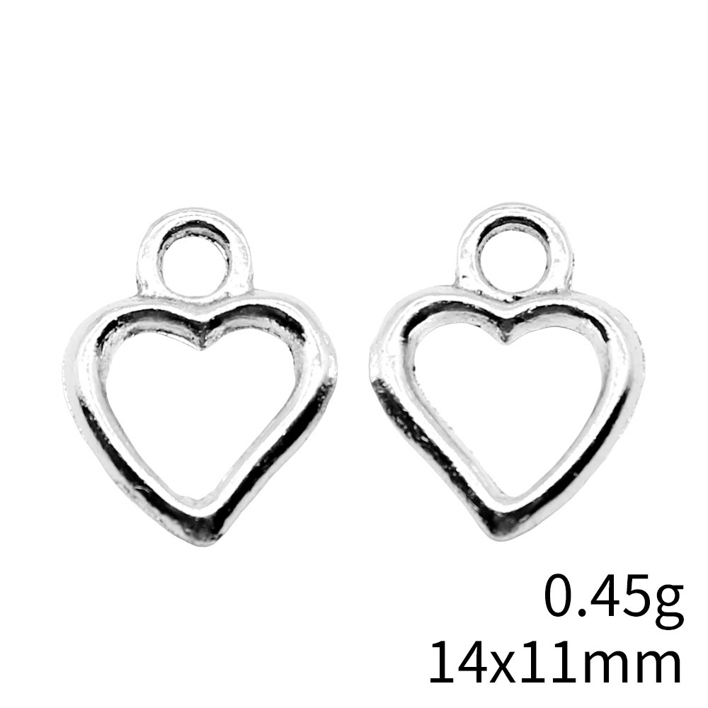 1 Piece Simple Style Heart Shape Alloy Plating Pendant Jewelry Accessories display picture 4