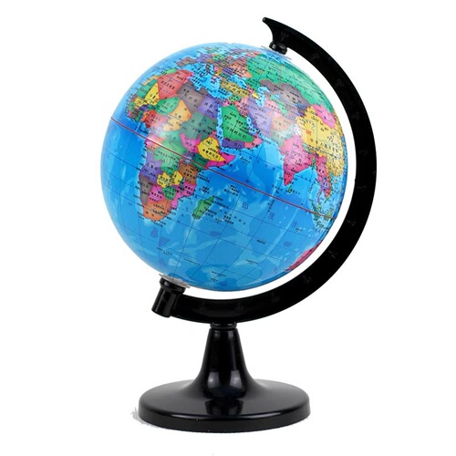 China map children's teaching materials globe world map office decoration students with rotating map