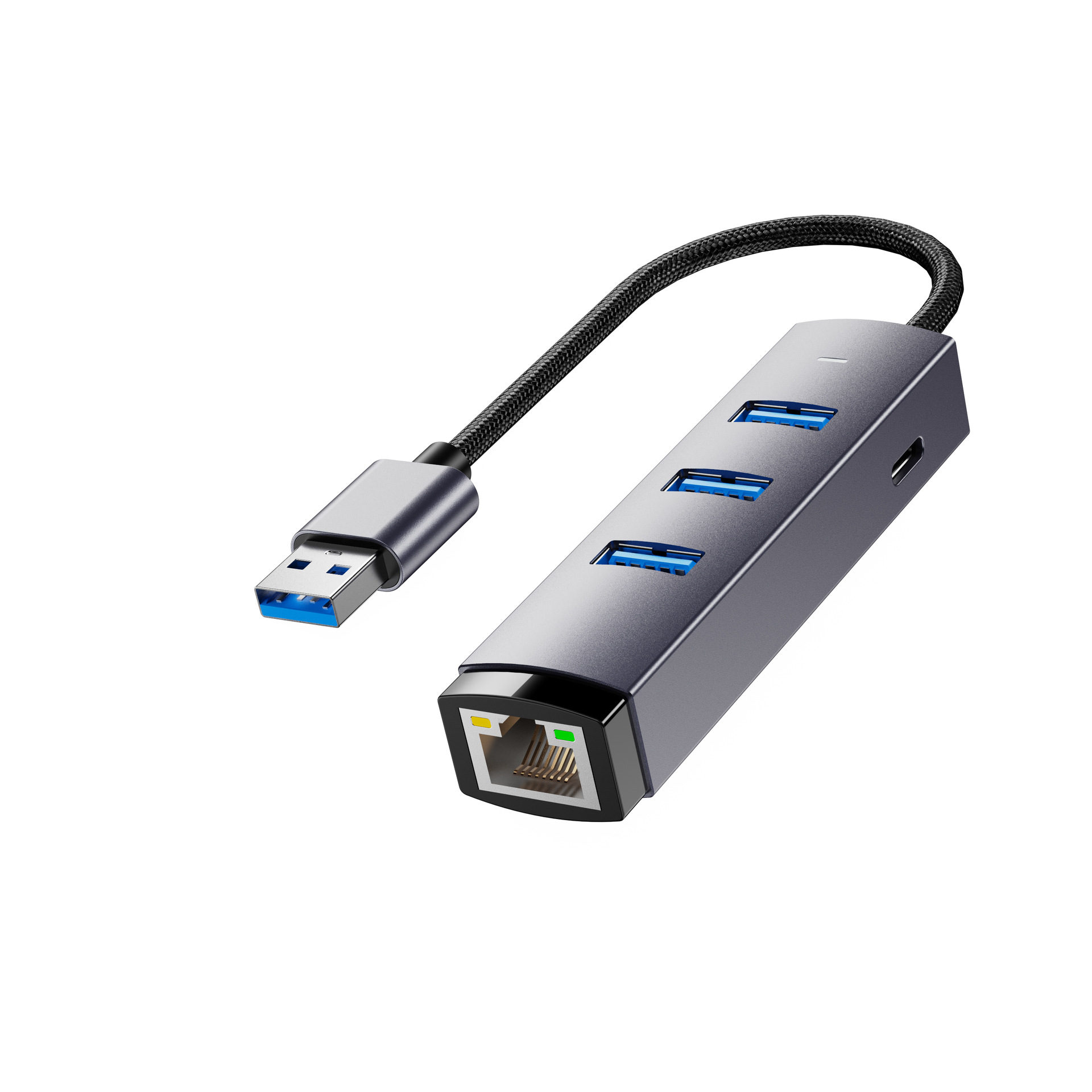 USB3.0ギガビットネットワークカードTYPE-C転送ポートRJ45外付け有線イーサネットケーブルコンバータ