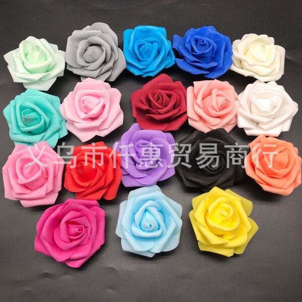 Cross-border supply 7cm foam PE rose head wedding venue decoration…