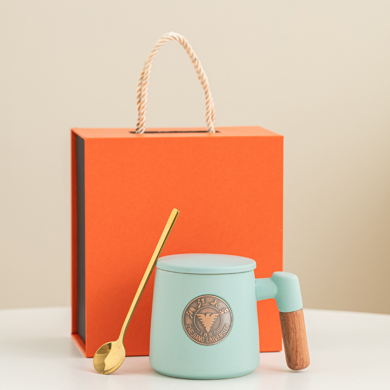 Festival del Medio Otoño regalo de mano mano mano mano de bronce con filtro ins Wenchuang pequeña taza fresca regalo de apertura escolar al por mayor