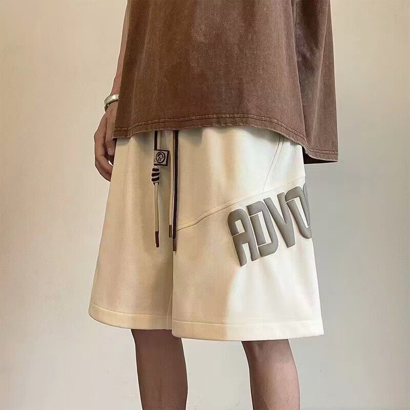American-Style Waffle Casual Pants Trendy Brand Handsome 5-Point Shorts Men's Large Size Loose Basketball Sports Half-Leg Pants