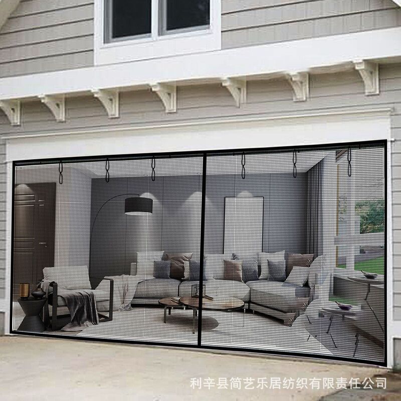 Foreign trade anti-mosquito door curtain garage door magnetic self-priming ventilation foreign trade order door curtain ventilation breathable glass fiber