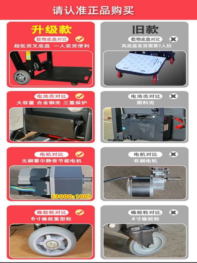 爬楼履带电动爬楼机爬楼车搬运折叠上下楼搬运车搬家送货