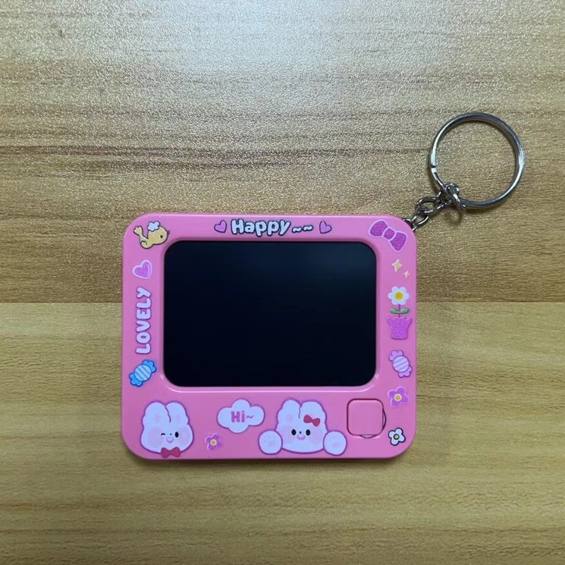 多機能の小さい画家のミニ落書きの画板の自動車のキーは漫画のカップルのカバンを掛けてかわいい贈り物をします。|undefined