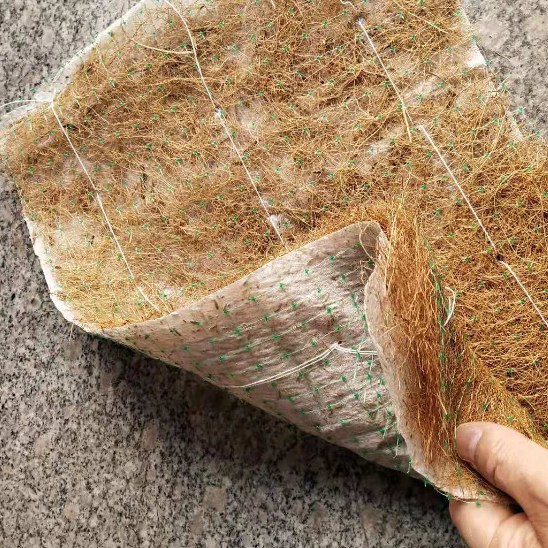 土地改良修复生态毯 植物纤维植草毯 椰丝植物纤维生态毯厂家价格