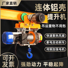 电动葫芦220V家用连体提升机1吨带跑车升降快速建筑装修小吊机3吨