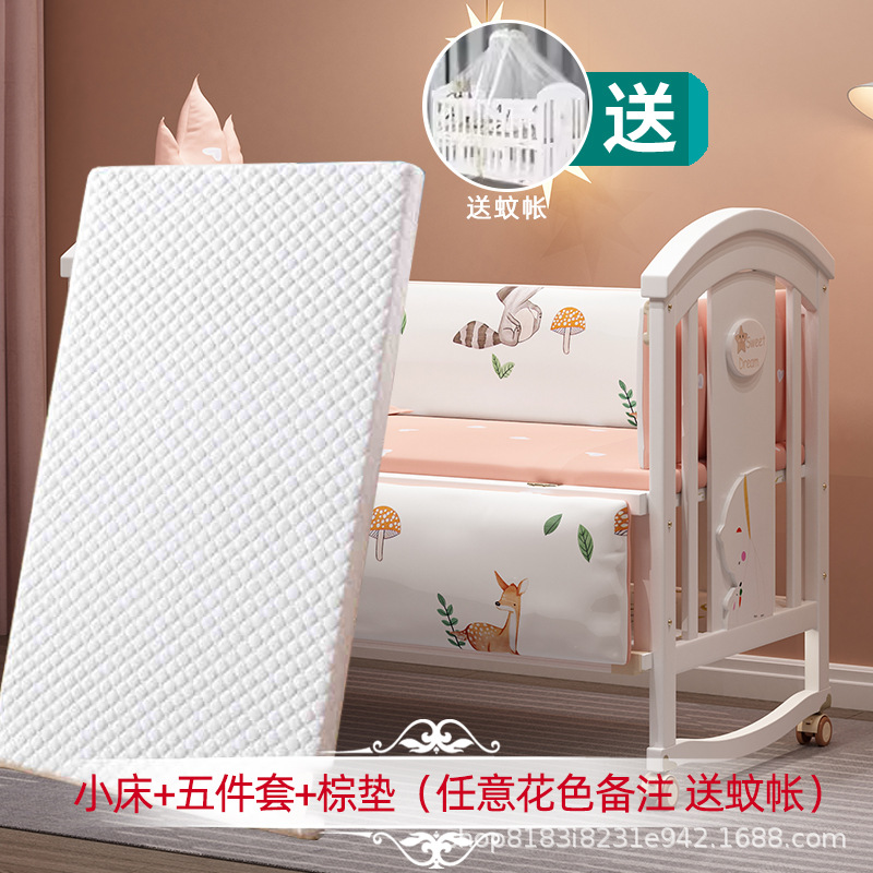 Cuna blanca europea de madera maciza