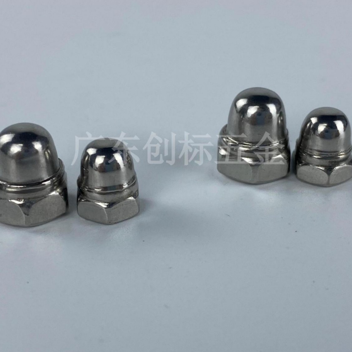 不锈钢一体全金属盖帽螺母DIN1587M5防锈防松防脱夹板镀锌圆螺母