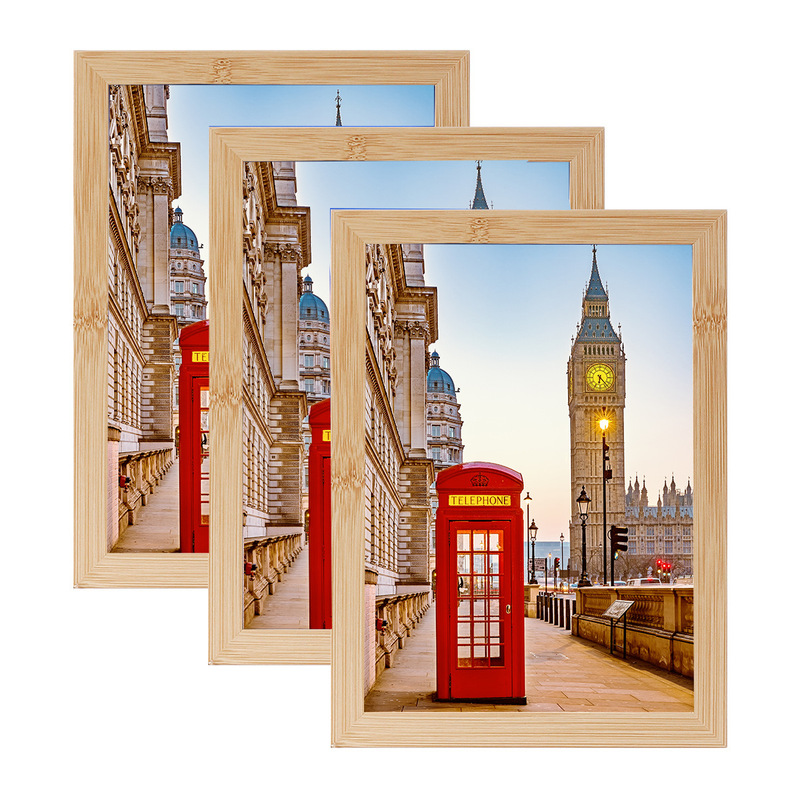 Cross-Border Amazon Wooden Photo Frame Display Stand 67inch 8inch 10inch A4 Poster Frame Simple Photo Wall Mounting Frame