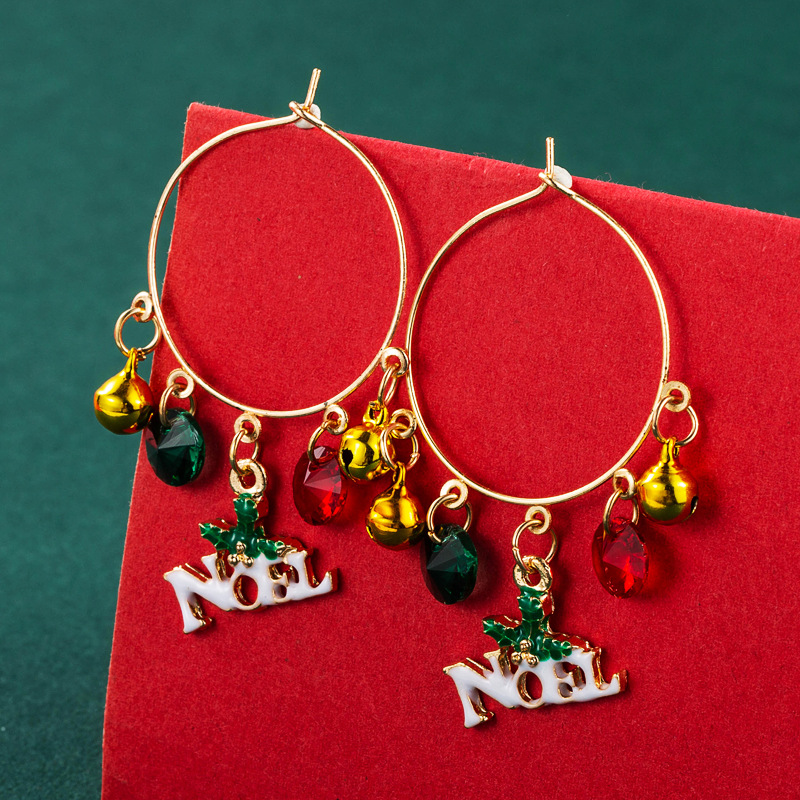 Weihnachtsbaum-bogen-anhänger-ohrringe Großhandel Nihaojewelry display picture 6