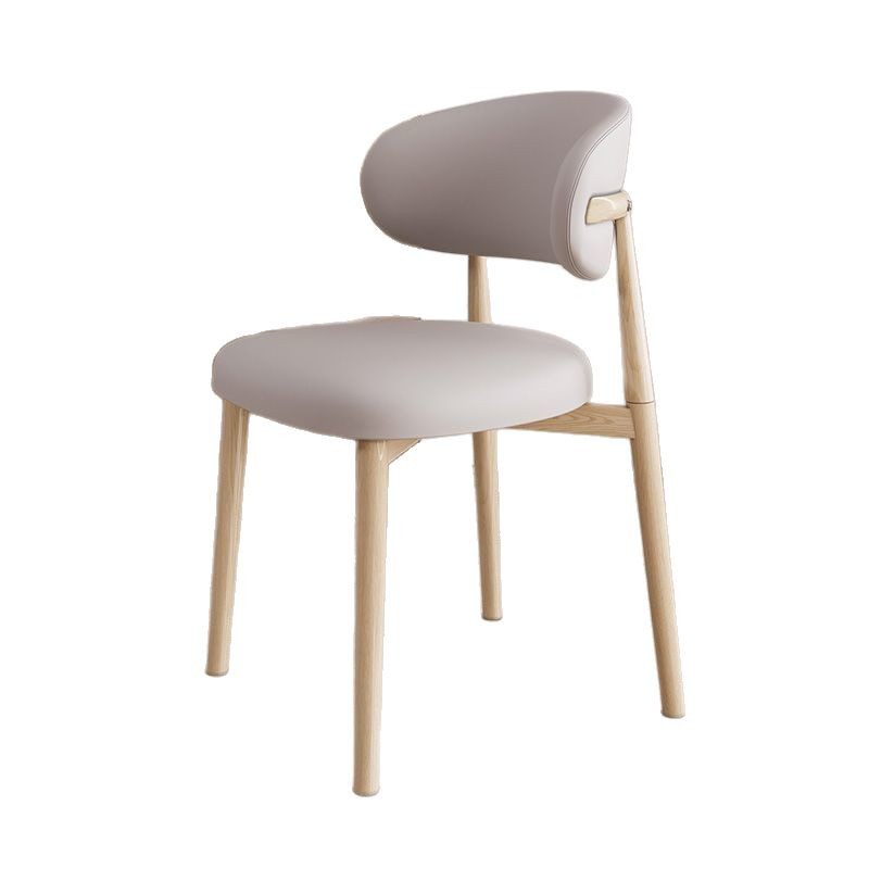 Sillas de cuero forjado respaldo sillas de comedor modernas y minimalistas dormitorios domésticos italianos recepción paquete suave mesa de negociación sillas lujosas